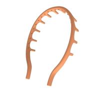 Diadema en zigzag Diadema de silicona tamaño universal antideslizante ajustable Zig Zag flexible Para los deportes(Orange)
