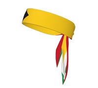 Diadema Estampada con la Bandera de Guyana y la Bandera de Kenia. Ideal para Fitness, Correr, Tenis, Baloncesto y Karate.