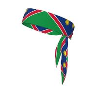Diadema Estampada con la Bandera de Namibia y la Bandera de Nuevo México. Unisex. Deportes de Fitness, Running, Tenis, Baloncesto y Karate.
