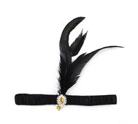 Diadema étnica con decoración de plumas, aro único para mujer, novia, boda, fiesta, tomar fotos, diadema de plumas de los años 20, diadema de plumas para mujer, diadema de plumas medieval