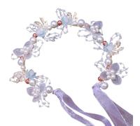 Diadema étnica con elegante corona de flores, hermosa diadema de flores para niñas