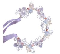 Diadema étnica con elegante corona de flores, hermosa diadema de flores para niñas
