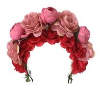 Diadema étnica para novia, diadema de flores, diadema de playa, accesorio para el cabello para mujer