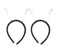 Diadema Extraterrestre Muñecos Et Luminosos, 2 Piezas | Plástico Negro, Ajuste Ligero y Cómodo, para Eventos Temáticos y Fiesta de Halloween