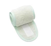 Diadema facial ajustable de spa para mujer, accesorios para el cabello de toalla suave, diademas para lavar la cara, baño, maquillaje (menta)