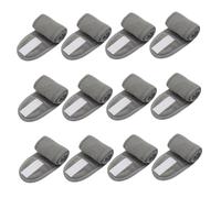 Diadema facial de spa, paquete de 12 diademas de maquillaje para la cabeza, diademas de entrenamiento de tela de rizo, deportivas mágicas ajustables para baño, maquillaje y deporte (gris)