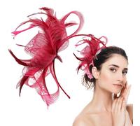Diadema Fascinador | Diadema Retro | Sombrero pequeño de Malla Accesorios para el Cabello para Niñas y Mujeres Uso Diario Para Reuniones Salidas Festivales Vestidas Boda y Hogar