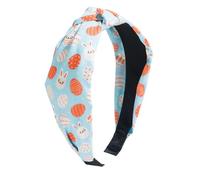 Diadema Feliz Pascua, Diademas de Pascua para niñas,Diadema anudada para niñas | Diadema feliz de Pascua con estampado de huevos de conejito, diadema para mujer, accesorios para el cabello de