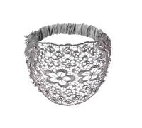 Diadema Femenina Con Cuentas Incrustadas - Banda Para La Cabeza De Encaje Con Perlas Florales - Elásticas Anchas de para Mujer - para Bodas, Eventos Formales, Uso en el Día a Día, Vacaciones y para el