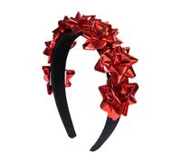Diadema festiva de Navidad con tocados de tamaño ajustable, decoración para el cabello para fiestas de vacaciones y reuniones familiares