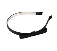 Diadema fina en forma de U de piel sint tica negra Mia, accesorio elegante para el cabello para mujeres, adolescentes y ni as - Negro