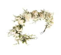 Diadema floral, corona de flores nupcial - Tocado floral bohemio,Guirnalda de corona floral artificial, suministros para fiestas, accesorios fotográficos para cumpleaños festivos