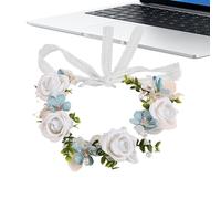 Diadema floral - para cabello artificial elegante para niña, coronas de flores para mujeres y niñas - Cumpleaños Comunión Vacaciones Festival Evento Celebración Fotografía y Decoración