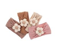 Diadema Floral para Ñiño Niña 4 Piezas de Nylon para Recién Nacida