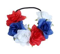 Diadema Flores Diadema Floral, gran rosa roja, accesorios for el cabello, corona de damas honor for mujeres y niñas, adornos for fiesta, playa(Color13)
