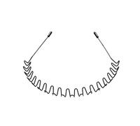 Diadema for hombres y mujeres for lavarse la cara y hacer ejercicio con horquilla de flequillo trasera antideslizante negra(Anti-mountain wave)