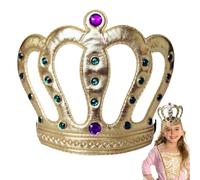 Diadema genérica King - Diadema para adultos, coronas King Queen, corona de tela no tejida larga vida útil para de cumpleaños, festivales y accesorios fotográficos