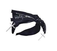 Diadema gótica hecha a mano con lazo inspirado en subculturas de cuero gótico, accesorio para mujeres y mujeres
