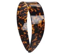 Diadema Gruesa De Carey Con Dientes Diadema gruesa de concha tortuga con dientes for mujer, diademas plástico Retro acetato ancho versátiles antideslizantes(Dark Tortoiseshell)