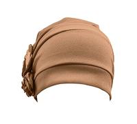 Diadema gruesa de leopardo para la cabeza, gorro étnico preatado para el pelo, turbante, diadema lisa, café, Talla única