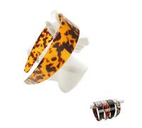 Diadema gruesa de piel de tortuga con dientes antideslizantes para mujer - amplia diadema de acetato de 3,8 cm, accesorio para el cabello cómodo para diario, oficina, fiesta y deporte