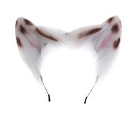 Diadema hecha a mano con orejas de gatito de dibujos animados para mujer, Halloween, maquillaje, para Pascua, carnavales, cosplay, accesorios para el cabello