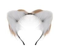 Diadema hecha a mano con orejas de zorros de dibujos animados para mujer, Halloween, maquillaje, para Pascua, carnavales, cosplay, accesorios para el cabello