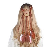 Diadema india colorida para cabeza de 55-60 cm, tocado para adultos, mujeres, adolescentes, niñas