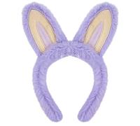 Diadema infantil con adorables orejas de diablo de felpa suave para que el bebé disfrute de un juego cómodo y una unión familiar para lavar las orejas y la cara