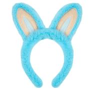 Diadema infantil con adorables orejas de diablo de felpa suave para que el bebé disfrute de un juego cómodo y una unión familiar para lavar las orejas y la cara
