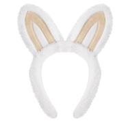 Diadema infantil con adorables orejas de diablo de felpa suave para que el bebé disfrute de un juego cómodo y una unión familiar para lavar las orejas y la cara