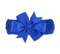 Diadema infantil hecha a mano con lazos de cinta de grosgrain con cola de milano, bandas elásticas for el pelo de ganchillo de Color sólido for niñas(23)