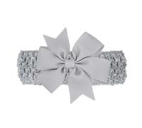 Diadema infantil hecha a mano con lazos de cinta de grosgrain con cola de milano, bandas elásticas for el pelo de ganchillo de Color sólido for niñas(14)