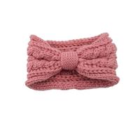 Diadema Invierno 2 diademas cálidas de invierno, orejeras punto for mujer, diadema térmica con lazo trenzado for deportes y esquí Diadema Para NiñAs(Pink)