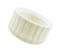 Diadema Invierno Diadema de color liso, tejida, cálida, for deportes al aire libre, protección gruesa for las orejas Diadema Para NiñAs(White)