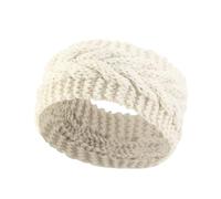 Diadema Invierno Diadema de invierno for mujer, tejida a mano, ancha y elástica, ideal for el cabello. Turbante ganchillo for ciclismo. Accesorios for Diadema Para NiñAs(Beige)