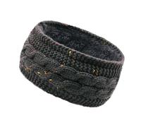 Diadema Invierno Diadema de invierno punto grueso for mujer, moderna trenzada for ir al trabajo, calentador orejas forro polar, corbata gruesa y a la moda Diadema Para NiñAs(Rainbow dark gray)