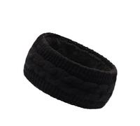 Diadema Invierno Mujer Diadema de invierno punto grueso for mujer, moderna trenzada for ir al trabajo, calentador orejas forro polar, corbata gruesa y a la moda(Black)