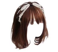 Diadema japonesa con lazo grande para el pelo, diadema de encaje para el pelo, accesorio para el pelo para princesa