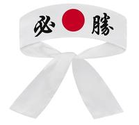 Diadema japonesa de algodón transpirable de 99 x 5 cm ideal para chef de sushi o karate ideal para deportes cocina y uso diario.