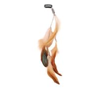 Diadema larga hecha a mano con borlas de plumas para mujer, para mejorar y estilos de festividades