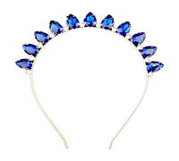 Diadema lateral fina brillante con diamantes de imitación, decoración de cristal colorido, aro único para mujer, novia, boda, fiesta