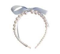 Diadema Lazo Perlas Blancas Decoraciones Delicadas Diademas Banquete Cintas Dulces Cintas para el Cabello Accesorios Yoga