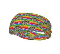 Diadema LGBT con arcoíris, más Orgullo, Menos prejuicios, Cinta para el Sudor, Diadema Deportiva, Cinta elástica para Correr, Cinta para el Cabello para Yoga, para Hombres y Mujeres.
