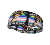 Diadema LGBT con arcoíris, más Orgullo, Menos prejuicios, Cinta para el Sudor, Diadema Deportiva, Cinta elástica para Correr, Cinta para el Cabello para Yoga, para Hombres y Mujeres.