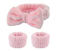 diadema maquillaje,diadema skincare,Diadema Maquillaje Mujer,Diadema Skincare,Diademas de Esponja con 2 Muñequeras