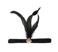 Diadema medieval de los años 20 con diamantes de imitación y plumas, llamativas diademas para mujer, diadema para cosplay, actuaciones étnicas