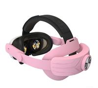 Diadema Meta For Quest3S VR diseñada para un ajuste seguro y cómodo (rosa)