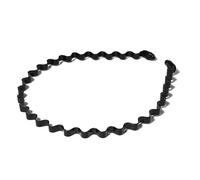 Diadema metálica ondulada Diadema ondulada de Metal negro for hombres y mujeres, banda for el cabello, aros for la cabeza, diademas deportivas, accesorios for para Deportes al Aire Libre(Style5)