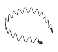 Diadema metálica ondulada Diadema ondulada de Metal negro for hombres y mujeres, banda for el cabello, aros for la cabeza, diademas deportivas, accesorios for para Deportes al Aire Libre(Style-05)